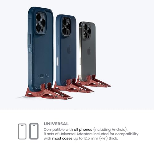 GEOMETRICAL Pocket Tripod PROv2 - Card-Size Stand, for iPhone, Blood Red Universal Kit - color: Blood Red