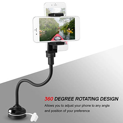 Lixada Kayak Phone Mount Universal Boat Bracket Canoe Camera Mount Holder with Flexible Long Arm