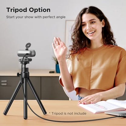 UGREEN 2K Webcam for PC Ultra HD 1080P Computer Webcam with Microphone, PC Camera with Privacy Cover, USB Web Camera for Streaming, Conference, Video Calling, Zoom, Skype, Teams, FaceTime, Space Grey - color: Space Grey