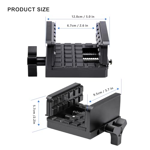 Rifle Clamp for Tripod - Heavy Duty Arca Swiss Saddle Mount with Quick Release, 1/4"&3/8" Screw Holes, Universal Hunting/Shooting Clamp Rest - style: Universal Saddle Mount