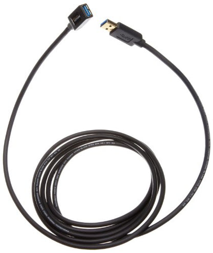 Amazon Basics USB 3.0 Extension Cable, 9.8-Foot High-Speed Data Transfer, Male to Female, 4.8Gbps, Gold-Plated Connectors, Shielded, 3 Meters, Black - size: 9.8 Feet, style: 1-Pack