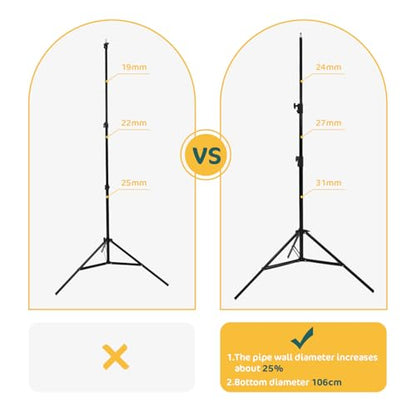 Kate 8.5ft Collapsible Backdrop Adujustable Stand for Self Tape Backdrops Pop up Portable Background Backdrop Frame Stand - color: Pattern2