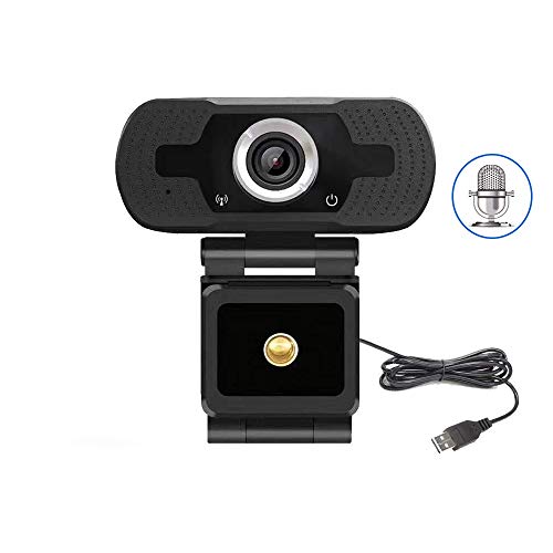 1080P USB Webcam with Mic PC Camera for Video Calling & Recording Video Conference/Online Teaching/Business Meeting Compatible with Computer Desktop Laptop MacBook for Windows Android iOS