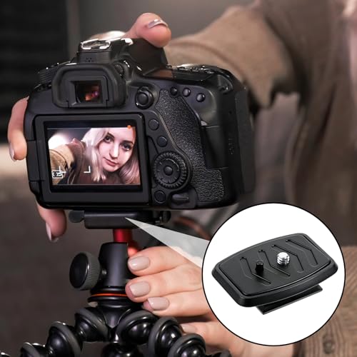 2 Pcs 35mm Tripod Quick Release Plate Camera Tripod Mount Adapter Camera Mounting Adapter Parts Replacement Cameras Mounting Ball Head Parts for Cameras Photography Equipment Mount