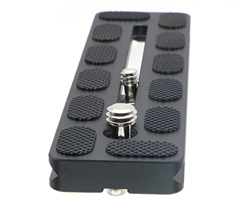 150mm Universal Quick Release QR Plate with 1/4" and 3/8" Mounting Screw for Tripod Mount Ball Head DSLR Camera Arca Swiss Compatible