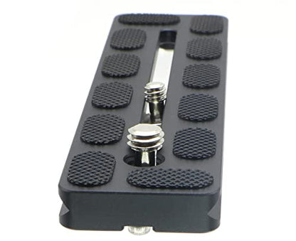 150mm Universal Quick Release QR Plate with 1/4" and 3/8" Mounting Screw for Tripod Mount Ball Head DSLR Camera Arca Swiss Compatible