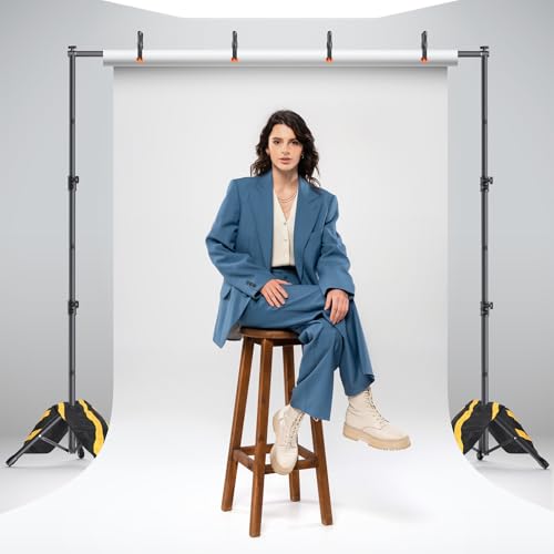 Backdrop Stand Kit - 6 Widths, 10x7.5ft Adjustable Background Stand for Parties & Studio Photography - size: 10x7.5ft