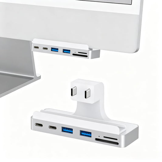 USB C Hub for iMac 24 inch (M1/M3/M4), iMac USB Adapter Multiports with 4K HDMI, Type-C 10Gbps, SD/TF Card Reader - color: Ge-IMC01H-US