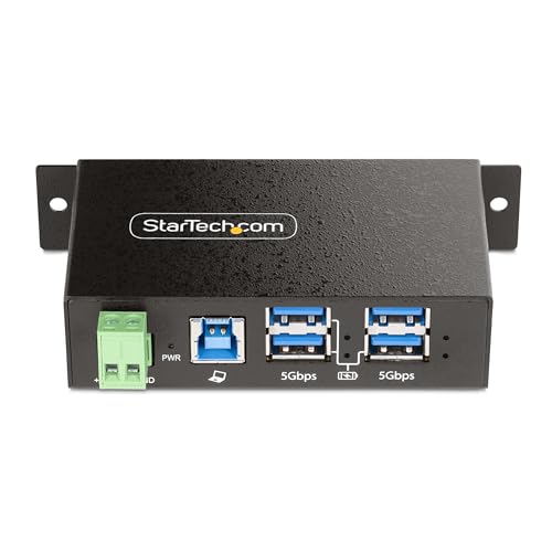 StarTech 4-Port Managed USB Hub 5Gbps, TAA (5G4AINDRM-USB-A-HUB)