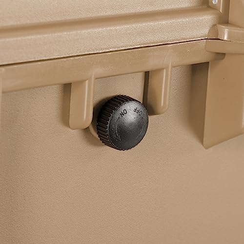 Eylar 31.5" X-Large Protective Roller Hard Case for Cameras, Drones, Tools, and AV Equipment with IP67 Waterproof, Shock Resistant, and Customizable Foam Inserts (Tan FDE) - color: Tan