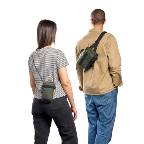 Manfrotto Street Belt Bag, Waist Bag, for Mirrorless Camera, Vlogging Kit, Shoulder Camera Case, Photography Accessories for Content Creator, Colour Green - size: 22 x 14 x 7 cm