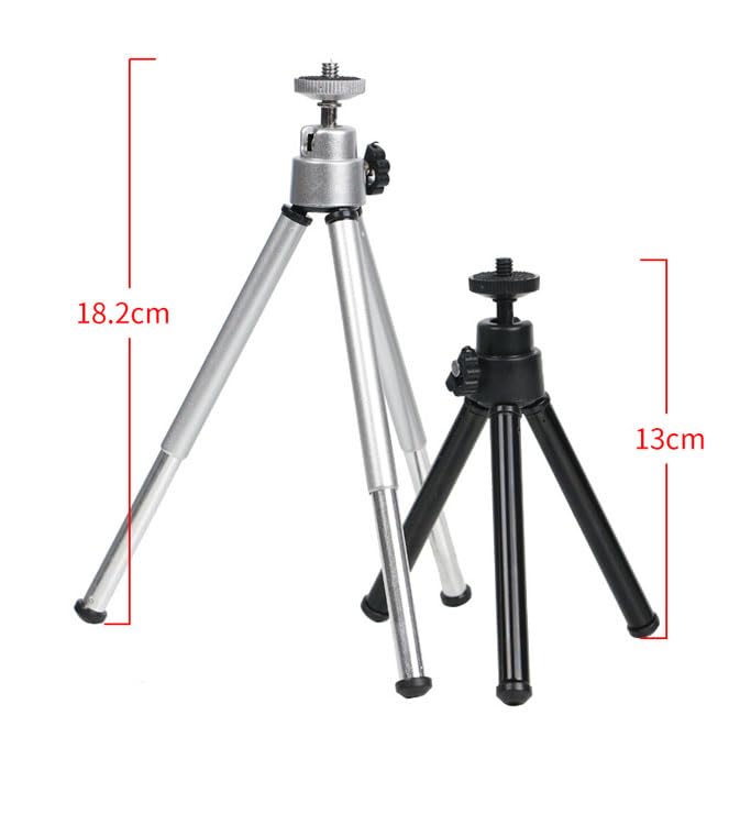 REFLEX CAMERA Lightweight Extendable Mini Tripod 5.9-7.9in – Aluminum Desktop Table Stand for Smartphone, GoPro, Webcam – Portable, Adjustable, Stable Video & Photo Shooting