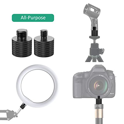 1/4 to 3/8 Tripod Screw Adapter 8 Pcs 1/4 Male to 3/8 Female and 3/8 Male to 1/4 Female Camera Screw Adapter for Camera Mount Tripod Stand Microphone Stand Mic Mount - color: 1/4 & 3/8