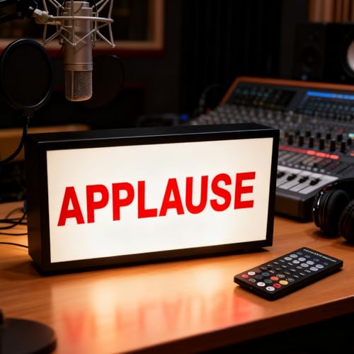 APPLAUSE LED Neon Sign USB Powered Wall Mount or Desk Light Box Dimmable LED Sign for Recording Studio Lighting Game Live Studio Bar Decor Neon Unique Business Gift(11.8 * 5.9 * 1.97in) - color: APPLAUSE(Style2)
