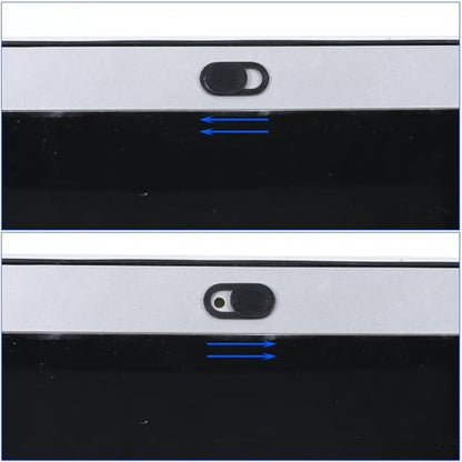 Webcam Cover (50 Pack), 0.03 inch Ultra Thin Laptop Camera Cover Slide for Laptop/Cell Phone/Pad/PC/Tablet Accessories, Protect Your Privacy and Security, Strong Adhesive (Black)