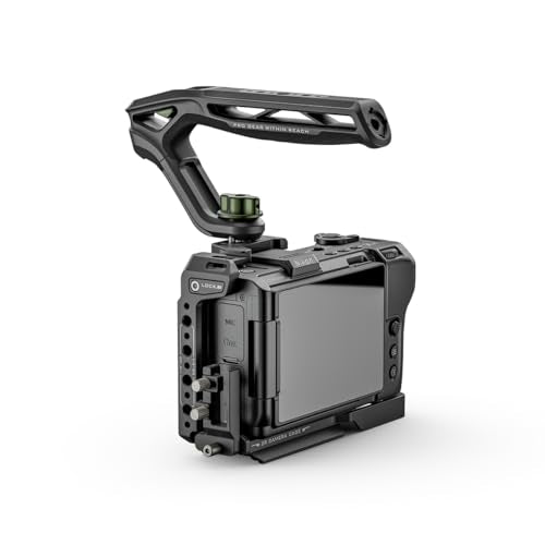 Tilta Camera Cage Base Kit Compatible with Nikon ZR | Modular Design | Features Xeno Top Handle, Cable Clamp, Cold Shoe Receiver | 1/4"-20 and 3/8"-16 Mounting Points | Black - size: Base Kit