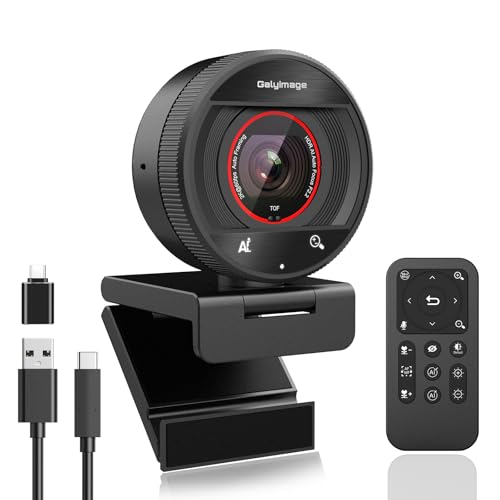 2K Webcam for pc with AI,Web Camera/8X Digital Zoom Computer Camera with USB 3.0/HDR/Dual Noise-Cancelling Mics，Zoom/Teams/Skype/Facetime/Meeting - size: 2K webcam