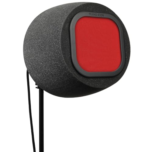 SoundBox 7A Top Address Vocal Recording Isolation Booth | Microphone Shield, Pop Filter Studio-Quality Sound for Singing, Podcasting, Acoustic High-Density Foam, SM57, SM58 (Fire Red Pop Filter) - color: Fire Red Pop Filter