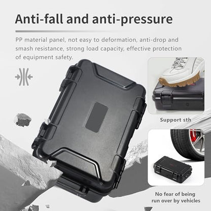 Hard Case for Gopro Hero 13/12/11/10/9 Media Mod/Volta/Light Mod,Wasterproof Organizer Travel Storage Case for Go pro Hero for dji osmo action 6 5 with 2 Batteries Accessories