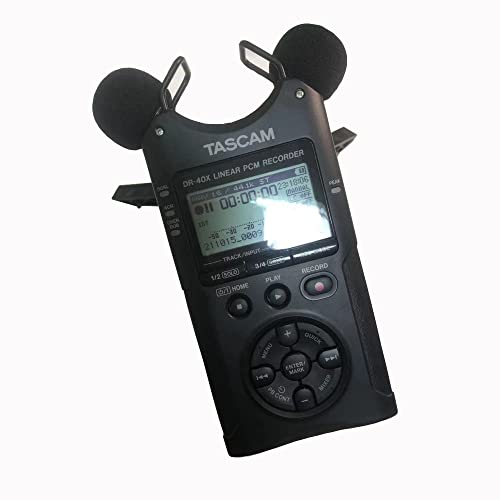 Dead Cat Wind Muff for Tascam DR40 DR07 Headset Windscreen Microphone Foam Covers for Tascam DR40X DR07X (Black) - color: Black