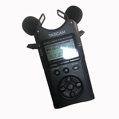 Dead Cat Wind Muff for Tascam DR40 DR07 Headset Windscreen Microphone Foam Covers for Tascam DR40X DR07X (Black) - color: Black
