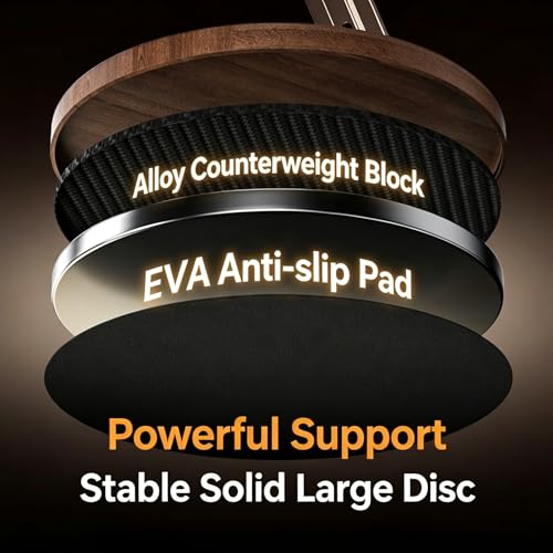 Adjustable Cell Phone Stand,360 Rotating Foldable Desktop | Cellphone Stand with Anti-Slip Base Portable Phone Holder for iPhone 17 16 15 14 13 Pro Max, All Smart Phones, iPad - color: Wood grain color