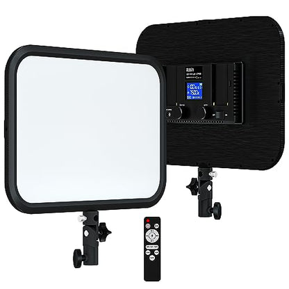 LED Video Light Panel, 45W LED Video Light Studio Photography Lighting, Super Slim Light Panel, Bi-Color Light 3200K–7500K, 8 Scene Lighting Effects