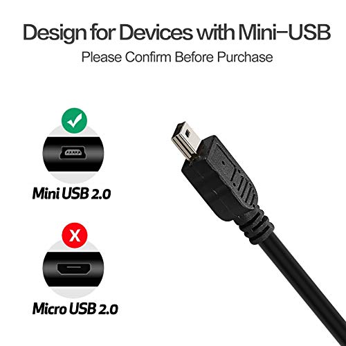 USB2-A-MB-25ST, Premium 25ft USB 2.0 A to Mini B 5 Pin USB Cable