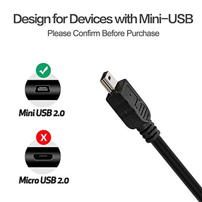 USB2-A-MB-25ST, Premium 25ft USB 2.0 A to Mini B 5 Pin USB Cable