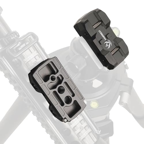 Picatinny Arca Swiss Plate, 2.75 Picatinny Arca Rail Mount for Rifle Tripod Ballhead Quick Release Plate, Aluminum Arca Plate Compatiable RRS Dovetail, Suitable for QD Sling