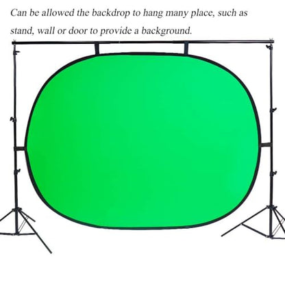5x6.6ft/1.5×2m Chromakey Backdrop, 2-in-1 Green Screen and Blue Screen, Collapsible Pop Up Reversible Background for Photography Studio, Live Streaming, Video Shooting, YouTube(Green/Blue) - color: Green/Blue, size: 5x6.6ft