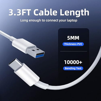 Intpw USB 3.2 Hub,Aluminum 4 Port USB Splitter 10Gbps with 2 USB C/USB A 3.2 Data Ports, 3.3ft Cable, USB HUB for PC/Laptop/Xbox/FlashDrive/Printer/Camera/Keyborad/Mouse - size: 10Gbps