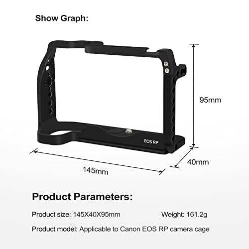 EOS RP Cage, EOS RP Camera Cage for Canon EOS RP Camera Bag Camera Rig Cold Shoe