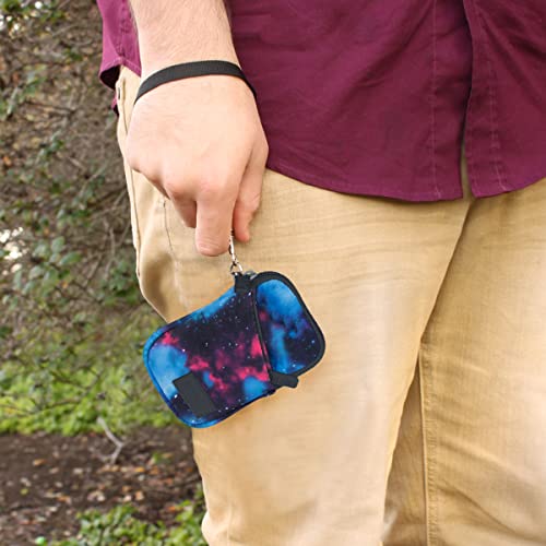 USA Gear Small Camera Pouch with Wrist Strap, Belt Loop - Small Digital Camera Case Fits Canon Powershot, Sony Cybershot, Nikon Coolpix, Kodak PIXPRO, G7 Mark iii - Fits 4.5 Inch Models - color: Galaxy
