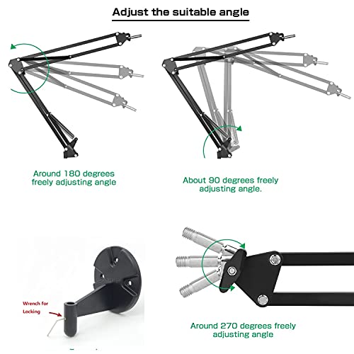 Kiyo V2 X Webcam Ring Light Wall Holder,10'' Streaming Light with Wall Folding Mount Compatible with Razer Kiyo V2 X,Kiyo V2,Kiyo pro Ultra 4K,Kiyo X Webcams