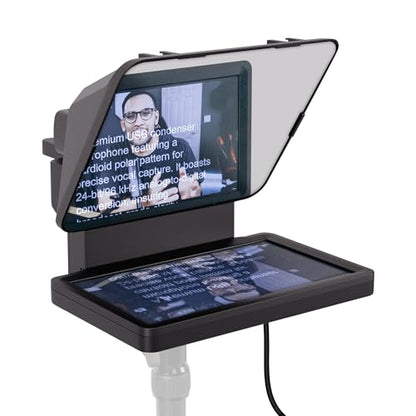 Elgato Prompter, Teleprompter with Built-in Screen | Drag-and-drop display, Supports DSLR, webcam, smartphone, Read chat or scripts, Works with Mac, PC, Stream Deck - style: Prompter