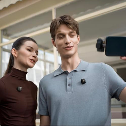 DJI Mic Mini (2 TX + 1 RX), Detail-Rich Audio, Wireless Lavalier Microphone for Camera/Android, 2-Person Vlog, Team Production - style: Mic Mini (2 TX + 1 RX)
