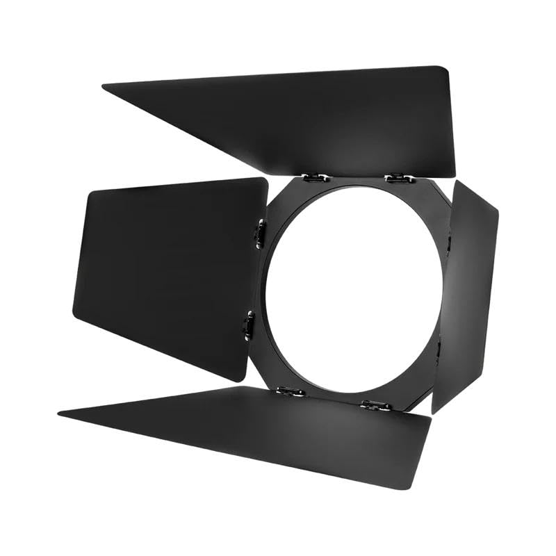 amaran Fresnel with Barn Doors Bowens Mount Attachment Designed for Amaran Ray 360C,660C,Halo 200x/300x/600x,and Other COB LED Video Light (Large) - size: Large