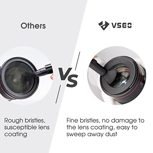VSGO Lens Cleaning Pen with Power Switch – Compatible with Canon, Nikon, Sony Cameras, Binoculars, and AR/VR Glasses – Includes 2 Replaceable Carbon Tips (V-P03E)