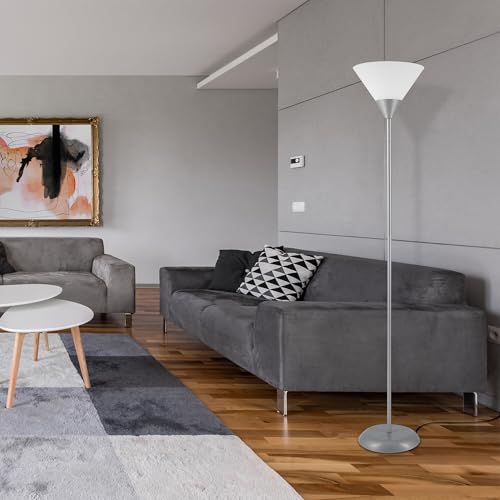 Globe Electric 67150 Elliott Floor Lamp, Silver (Pack of 2) - color: Silver, Elliott, size: 2 Pack