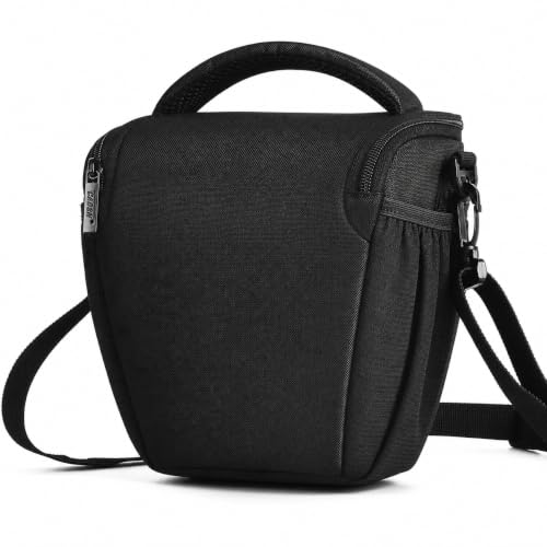 CADeN DSLR/SLR Camera Shoulder Bag Case with Adjustable Shoulder Strap, Compatible for Nikon, Canon, Sony Mirrorless Cameras Waterproof (Large) - size: Large