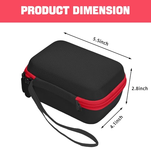 Camera Case for Olympus Tough TG-7 / OM System TG-6 / TG-5 / TG-4 Waterproof Digital Camera - Blackred (CASE ONLY) - color: Blackred