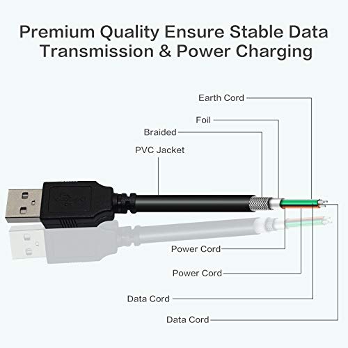 USB2-A-MB-25ST, Premium 25ft USB 2.0 A to Mini B 5 Pin USB Cable
