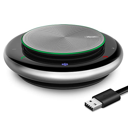 Yealink Bluetooth Speakerphone USB Speakers with Microphone Teams Certified CP900 Wireless Enhanced Noise Reduction Algorithm Home Office 360° Voice Pickup (Package Without dongle) - color: CP900, size: Teams Certified