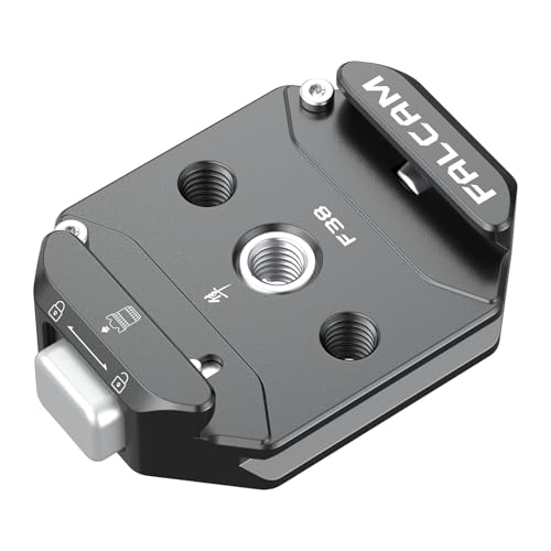 FALCAM F38 Quick Release Base V2, Quick Release System, Base with 1/4" and 3/8" Screw Thread for Tripod, Monopod, Stabilizer, Slider - 3364 - size: F38 QR Clamp V2 only