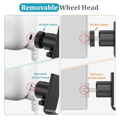 C-Clamp Mount with Mini Ball Head Mount, 1/4 Screw Mount Adapter Camera Clamp Mount for Desk/Deck/Brunch, Compatible with Arlo, Wyze, Ring Stick up Cam and More, Black (60mm) - size: 8.7"
