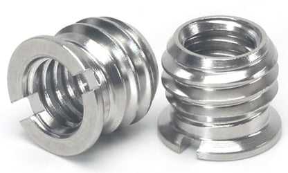 Stainless Steel 1/4"-20 Female to 3/8"-16 Male Convert Screw Adapter (2pcs, 8mm) - color: 2pcs, size: 8mm