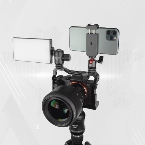 SIOTI Mini Ball Head Mount Adapter, Compatible with Monopod/Digital Card Camera/Microphone/Smart Phone/Action Camera/Flash/LCD (UM18) - color: Ultra-Mini Ball Head, size: 18mm