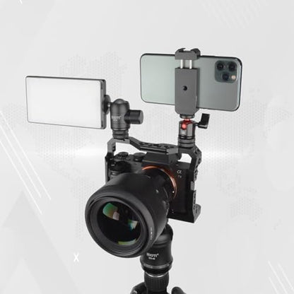 SIOTI Mini Ball Head Mount Adapter, Compatible with Monopod/Digital Card Camera/Microphone/Smart Phone/Action Camera/Flash/LCD (UM18) - color: Ultra-Mini Ball Head, size: 18mm