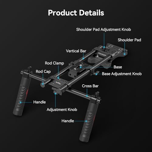 SMALLRIG Universal Basic Camera Shoulder Mount Kit for DSLR, Mirrorless, and Small Camera Shoulder Rig - 2896 - style: Basic